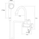 Электрический проточный водонагреватель AQUATICA 3 кВт для ванны (JZ-6C141W)