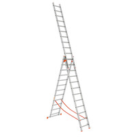 Трёхсекционная алюминиевая лестница Вектор 3х12