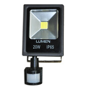 Прожектор светодиодный Lumen LED 20W с датчиком движения slim