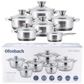 Набор посуды Ofenbach 12 предметов из нержавеющей стали KM-100001