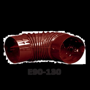 Колено для дымохода E90-130 Duval коричневое