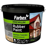 Краска резиновая FARBEX Универсальная зеленая 12 кг