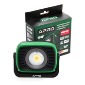 Прожектор акумуляторний світлодіодний 15 Вт APRO 900522
