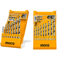 Набір свердел по металу 9 шт. 2–10 мм INGCO AKD1095