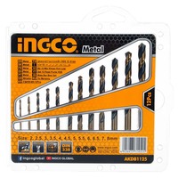Набір свердел по металу 12 шт. 2–8 мм INGCO AKDB1125