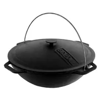 Казан BRIZOLL чавунний азіатський з кришкою 12 л