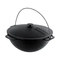 Казан BRIZOLL чавунний азіатський з кришкою 15 л