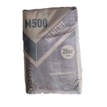 Цемент М500 Кривий Ріг 25 кг (64 шт в палеті)