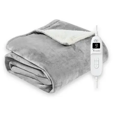 Електроплед Versailles VS-BE-1909Gr 160*120 см сірий Електроплед Versailles VS-BE-1909Gr 160*120 см сірий