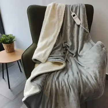 Електроплед Versailles VS-BE-1909Gr 160*120 см сірий Електроплед Versailles VS-BE-1909Gr 160*120 см сірий