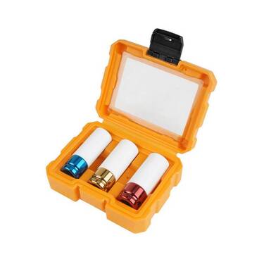 Комплект ударних торцевих головок 17-19-21 мм до легкосплавних дисків Профі Tolsen Комплект ударних торцевих головок 17-19-21 мм до легкосплавних дисків Профі Tolsen