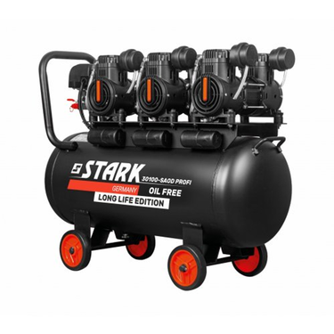 Компресор поршневий безмасляний 30100-SAOD Profi, 100л, 3900Вт, STARK 