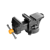 Тиски Tolsen поворотные 100 мм 15кН с наковальней ПРОФИ (10804)