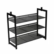 Стеллаж для дома DOZER (черный,3 полки)