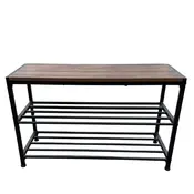 Полиця для взуття DOZER (чорна, 2 полиці)  