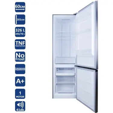 Двокамерний холодильник Ventolux RF 201-326 TNF X