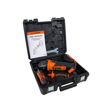 Шліфмашина кутова акумуляторна Tekhmann TAG-125/i20 kit