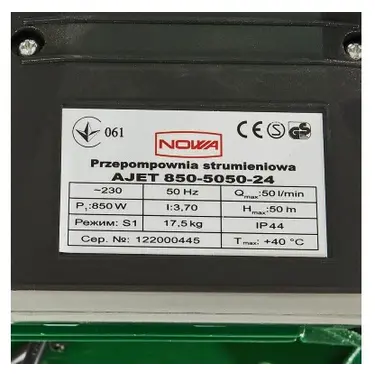 Насосна станція струменева Nowa AJET 850-5050-24