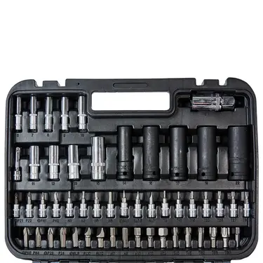 Набір головок торцевих 1/4″ та 1/2″ 111 предметів Vitals Master