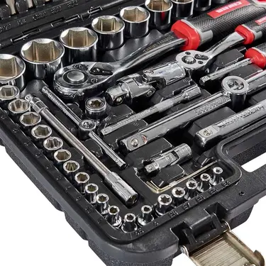 Набір головок торцевих 1/4″ та 1/2″ 111 предметів Vitals Master