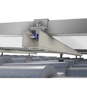 Комплект оцинкованого кріплення для сонячних модулів на скатний дах (в розрахунку на 1 панель)