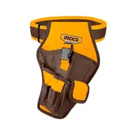 Сумка для інструментів 290х190 мм 8 кг INGCO HTBP030128, надійна фіксація на поясі, для акумуляторного шуруповерта, біт і кріплень