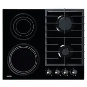 Комбінована варильна поверхня VENTOLUX HG622 B7G CS (BK)