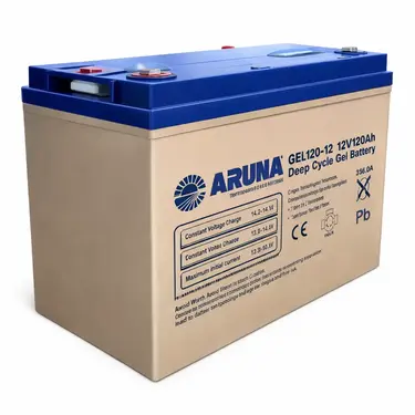 Комплект ДБЖ Aruna UPS 1000 з акумулятором GEL 120-12 (12В, 120 А·год)