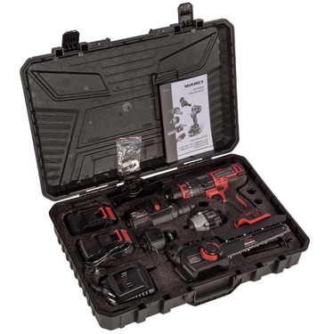 Набір акумуляторний Vitals Master COMBO KIT 5.1 18V, 430Вт, 5 модулів, шурупокрут, перфоратор, гайковерт, мініпилка, шліфмашинка