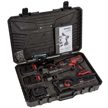 Набір акумуляторний Vitals Master COMBO KIT 4.1 18V, 430Вт, шурупокрут, перфоратор, мініпилка, шліфмашинка