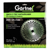 Диск для садового тримера 255х25.4 мм 40 ТВС зубців GARTNER