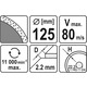 Диск отрезной алмазный для мокрого реза YATO 125 x 2,2 x 5,3 x 22,2 мм (YT-6013)