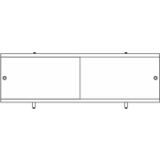 Экран под ванну ODA 'АРТ' 1,70*0,50 белый